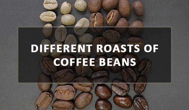 different roasts of coffee beans