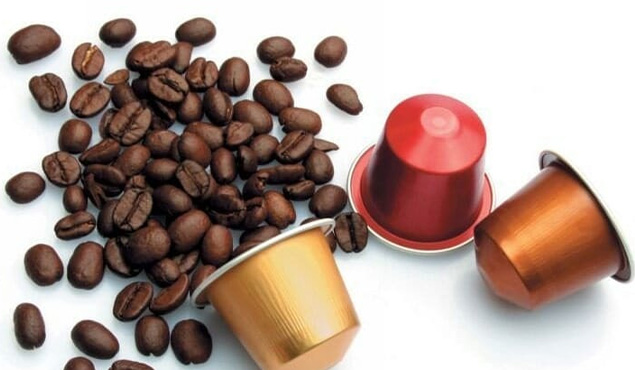 coffee beans inside k cup