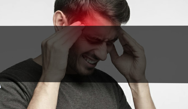 person having headache 