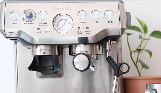 Control panel of Breville Barista Express