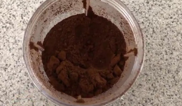 coffee grinded in nutribullet