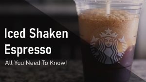 shaken espresso glass